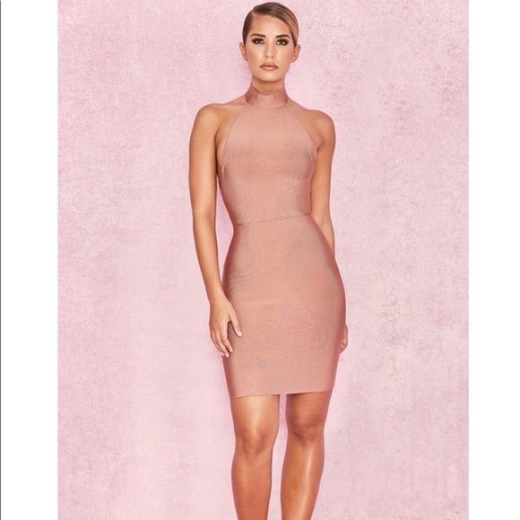 House Of Cb Zana Halter Neck Dress